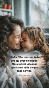 frases de mãe de menina