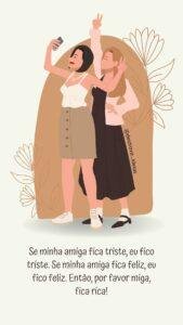 Frases para enviar a amiga que te entende até no silêncio