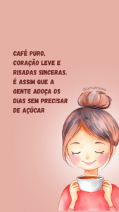 Café sem açúcar